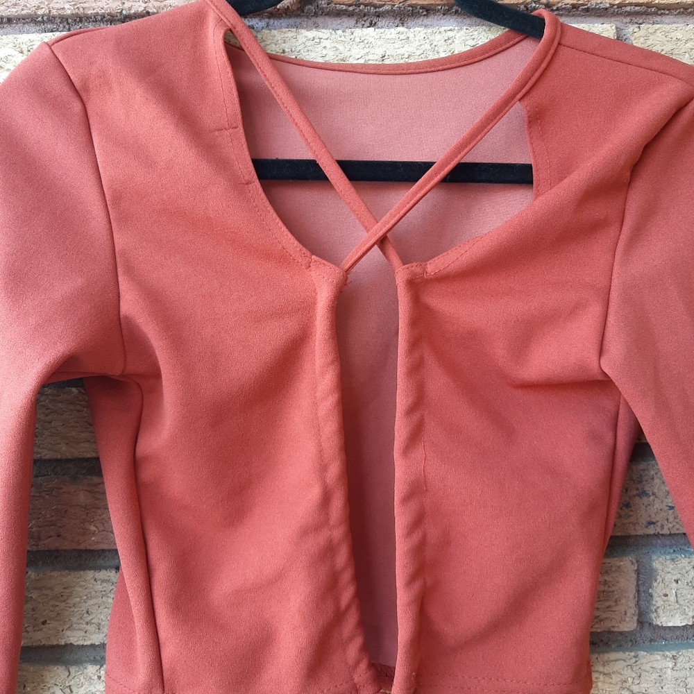PrettyLittleThing Rust Size 8 Top - Picture 4 of 6